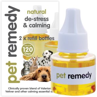 Pet Remedy Natural De-Stress & Calming 40ml 1x2 Refill Pack