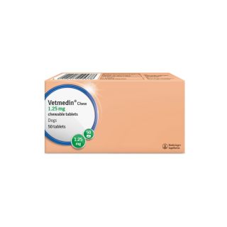 Vetmedin Chew 1.25 mg Chewable Tablets for Dogs 1x50