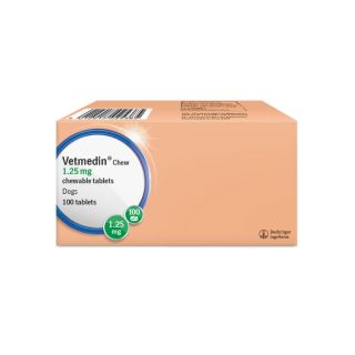Vetmedin Chew 1.25 mg Chewable Tablets for Dogs 1x100