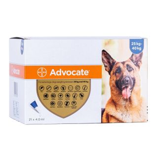 Advocate 400 mg + 100 mg Spot-on Solution for Extra-Large Dogs >25kg 1x21