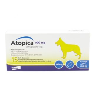 Atopica 100 mg Soft Capsules for Dogs 1x15