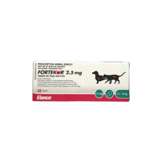 Fortekor 2.5 mg Tablets for Cats and Dogs 1x28