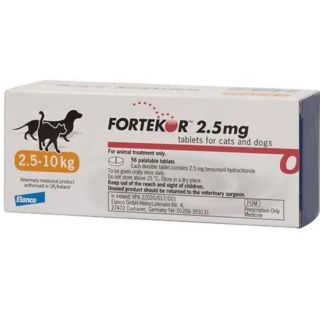 Fortekor 2.5 mg Tablets for Cats and Dogs 1x56