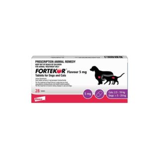 Fortekor Flavour 5 mg Tablets for Cats and Dogs 1x28