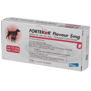 Fortekor Flavour 5 mg Tablets for Cats and Dogs 1x56