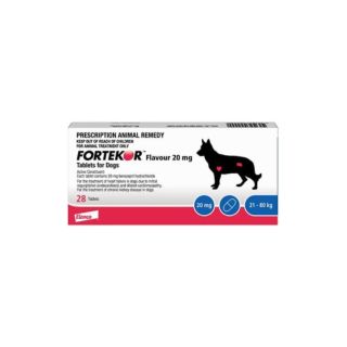 Fortekor Flavour 20 mg Tablets for Dogs 1x28