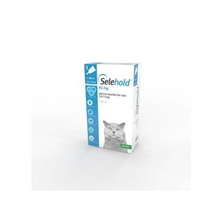 Selehold 45 mg Spot-on Solution for Cats 2.6–7.5 kg 1x3