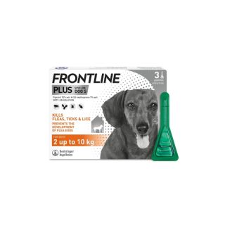 Frontline Plus Spot On S Dog x 3