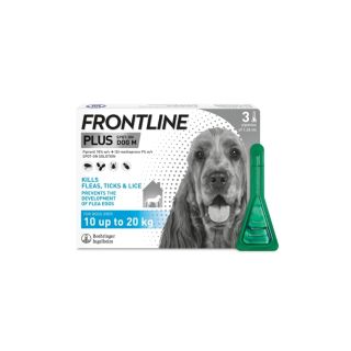 Frontline Plus Spot On M Dog x 3