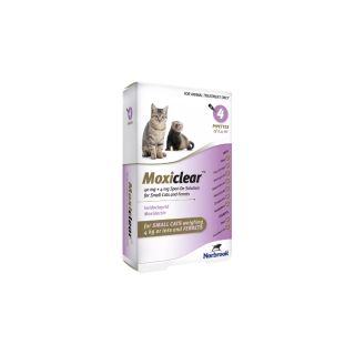 Moxiclear 40 mg + 4 mg Spot-on Solution for Small Cats and Ferrets 1x4