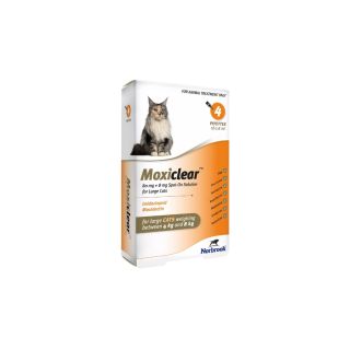 Moxiclear 80 mg + 8 mg Spot-on Solution for Large Cats 1x4