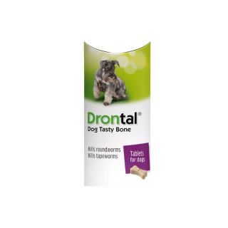 Drontal Tasty Bone Wormer Tablets Dog