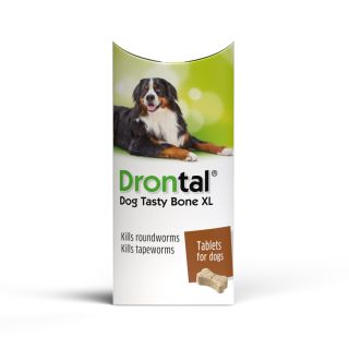 Drontal Dog Tasty Bone XL 525/504/175 mg Tablets 1x48