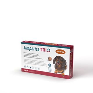 Simparica Trio Chewable Tablets for Dogs >5–10 kg 1x3