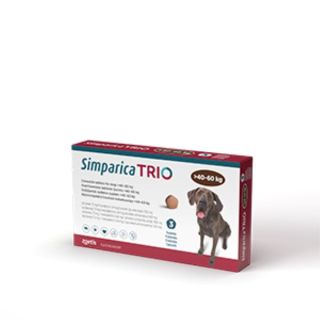Simparica Trio Chewable Tablets for Dogs >40–60 kg 1x3