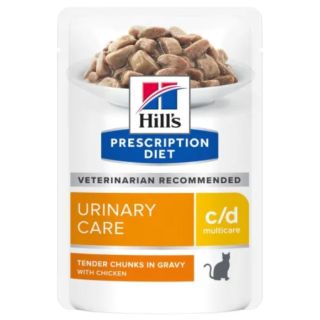 Hills Prescription Diet Feline c/d Urinary Stress Chicken 12x85gm 607560