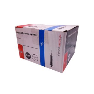 Insulin U40 Syringe 0.5ml 29G x 1/2 x 100