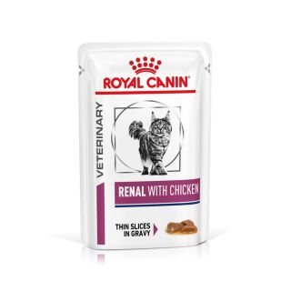 Royal Canin Renal Chicken Adult Wet Cat Food 48x85gm