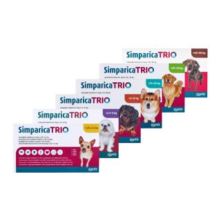 Simparica Trio Chewable Tablets for Dogs