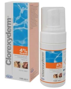 Clorexyderm 4% Foam For Cats and Dogs 100ml