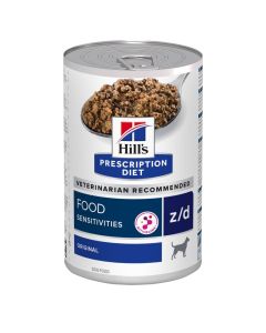 Hills Prescription Diet z/d Food Sensitivities Wet Dog Food 12x370gm 606372