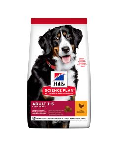 Hills Science Plan Adult Large Breed Chicken Dry Dog Food 14kg 604387