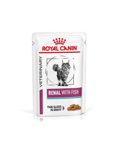 Royal Canin Renal Fish Adult Wet Cat Food 48x85gm