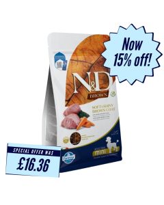 ND Brown Lamb Carrot and Spirulina Adult Dog Mini 2kg