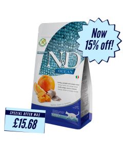 ND Ocean Herring Pumpkin & Orange Adult Cat 1.5kg